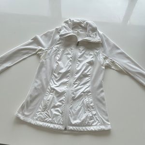 Lululemon white zip jacket size 8